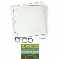 D Reeves Design House - Clear 3-Ring Acrylic Album - 12x12, CLEARANCE