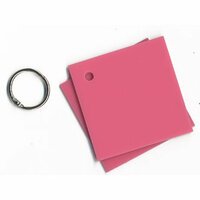 D Reeves Design House - Pink Acrylic 1 Ring Album - 3x3