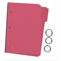 D Reeves Design House - Pink Acrylic 3 Ring Album - Mini Style File, CLEARANCE