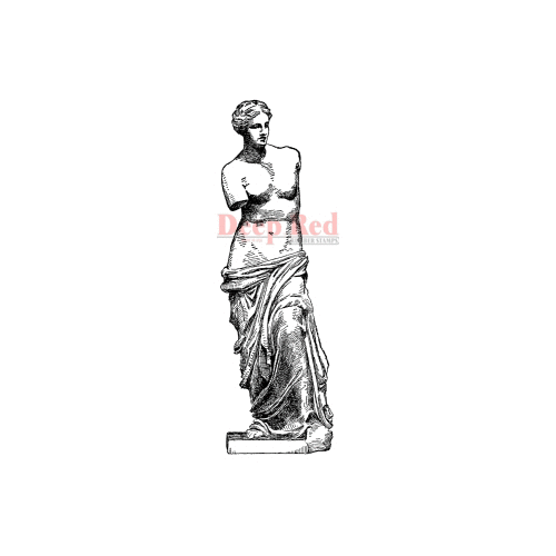 Deep Red Stamps - Cling Mounted Rubber Stamp - Venus De Milo