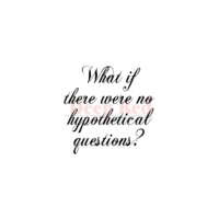 Deep Red Stamps - Cling Mounted Rubber Stamp - Hypothetical Questions
