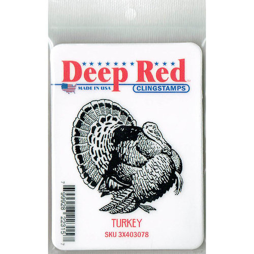 Deep Red Stamps - Cling Mounted Rubber Stamp - Turkey