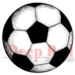 Deep Red Stamps - Cling Mounted Rubber Stamp - Soccer Ball