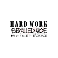 Deep Red Stamps - Cling Mounted Rubber Stamp - Hard Work