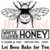 Deep Red Stamps - Cling Mounted Rubber Stamp - Honey Bee Vintage Label