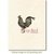 Deep Red Stamps - Cling Mounted Rubber Stamp - Rooster