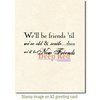 Deep Red Stamps - Cling Mounted Rubber Stamp - Old and New Friends