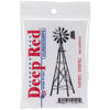 Deep Red Stamps - Cling Mounted Rubber Stamp - Farmers Windmill