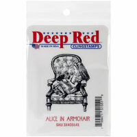 Deep Red Stamps - Cling Mounted Rubber Stamp - Alice in Armchair