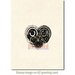 Deep Red Stamps - Cling Mounted Rubber Stamp - Mechanical Heart
