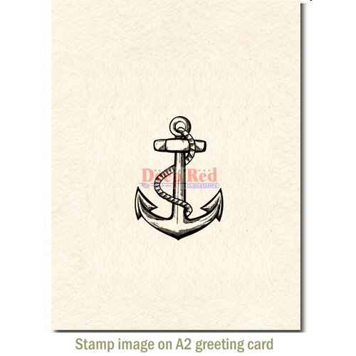 Deep Red Stamps - Cling Mounted Rubber Stamp - Anchor