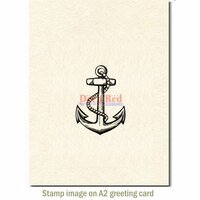 Deep Red Stamps - Cling Mounted Rubber Stamp - Anchor