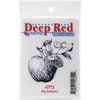 Deep Red Stamps - Cling Mounted Rubber Stamp - Apple