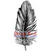 Deep Red Stamps - Cling Mounted Rubber Stamp - Feather