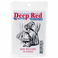 Deep Red Stamps - Cling Mounted Rubber Stamp - Alice Discovery