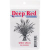 Deep Red Stamps - Cling Mounted Rubber Stamp - Wheat Grass