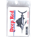 Deep Red Stamps - Cling Mounted Rubber Stamp - Sailfish