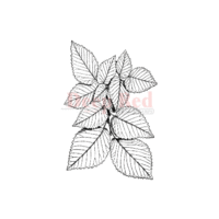 Deep Red Stamps - Cling Mounted Rubber Stamp - Foliage