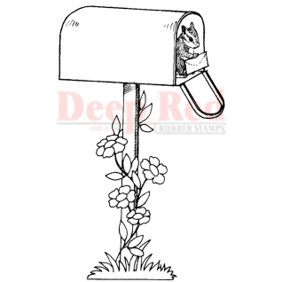 Deep Red Stamps - Cling Mounted Rubber Stamp - Letter for You