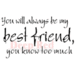 Deep Red Stamps - Cling Mounted Rubber Stamp - Best Friend Forever