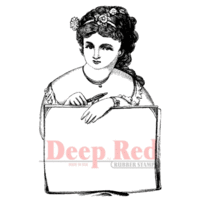Deep Red Stamps - Cling Mounted Rubber Stamp - Artist for Hire