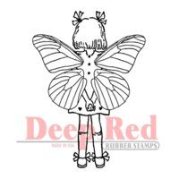 Deep Red Stamps - Cling Mounted Rubber Stamp - Fairy Time Out