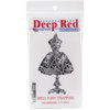 Deep Red Stamps - Cling Mounted Rubber Stamp - Dress Form Steampunk