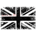 Deep Red Stamps - Cling Mounted Rubber Stamp - British Flag Grunge