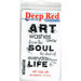 Deep Red Stamps - Cling Mounted Rubber Stamp - Art Soul Life