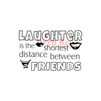Deep Red Stamps - Cling Mounted Rubber Stamp - Laughter Between Friends