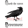 Deep Red Stamps - Cling Mounted Rubber Stamp - Quoth the Raven