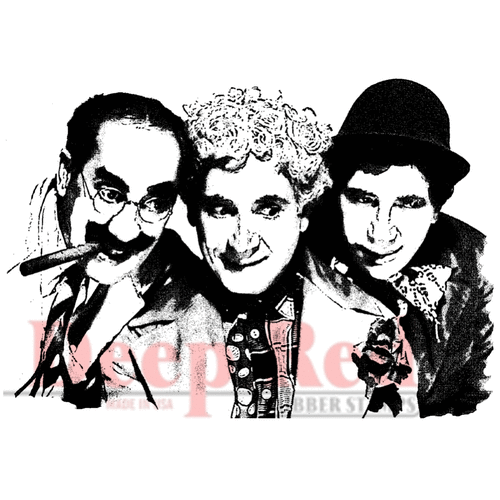 Deep Red Stamps - Cling Mounted Rubber Stamp - Marx Brothers