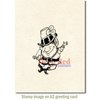 Deep Red Stamps - Cling Mounted Rubber Stamp - Lucky Leprechaun
