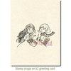 Deep Red Stamps - Cling Mounted Rubber Stamp - Tea Time