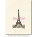 Deep Red Stamps - Cling Mounted Rubber Stamp - Vintage Paris Eiffel Tower