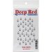Deep Red Stamps - Cling Mounted Rubber Stamp - Rain Drops