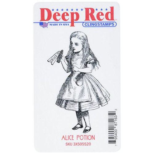 Deep Red Stamps - Cling Mounted Rubber Stamp - Alice Potion