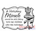 Deep Red Stamps - Christmas - Cling Mounted Rubber Stamp - Holiday Miracle