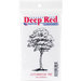 Deep Red Stamps - Cling Mounted Rubber Stamp - Cottonwood Tree