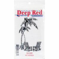 Deep Red Stamps - Cling Mounted Rubber Stamp - Seaside