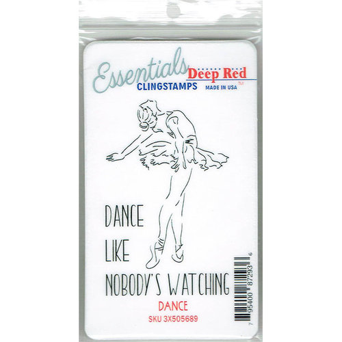 Deep Red Stamps - Cling Mounted Rubber Stamp - Dance Essentials