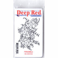 Deep Red Stamps - Cling Mounted Rubber Stamp - Periwinkle