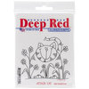 Deep Red Stamps - Cling Mounted Rubber Stamp - Attack Cat