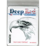 Deep Red Stamps - Cling Mounted Rubber Stamp - Bald Eagle Portrait