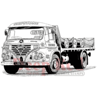 Deep Red Stamps - Cling Mounted Rubber Stamp - Shipstone Beer Truck