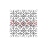 Deep Red Stamps - Cling Mounted Rubber Stamp - Chinese Lattice