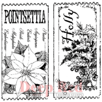 Deep Red Stamps - Cling Mounted Rubber Stamp - Holiday Tickets