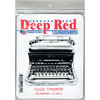 Deep Red Stamps - Cling Mounted Rubber Stamp - Classic Typewriter