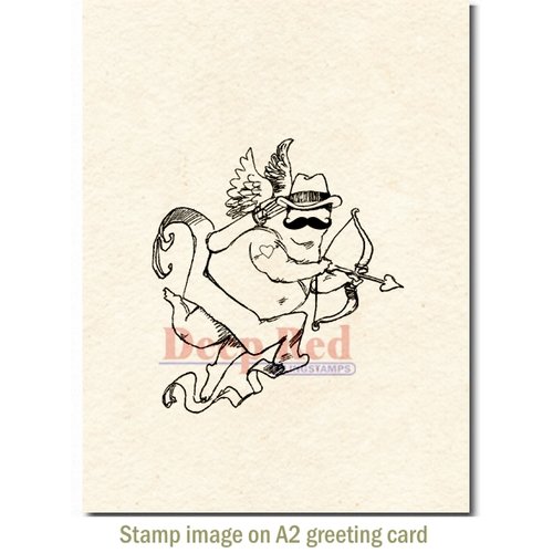 Deep Red Stamps - Cling Mounted Rubber Stamp - Gangster of Love