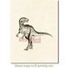Deep Red Stamps - Cling Mounted Rubber Stamp - Raptor Dinosaur